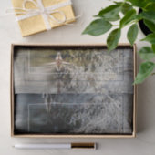 Foto met winterlandschap tissuepapier (Geschenk)