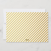 Foto met witte en gouden strepen voor seizoensgroe feestdagenkaart (Achterkant)