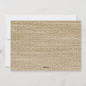 Foto met witte rand - Tribal Pattern Peace Joy Feestdagenkaart (Achterkant)