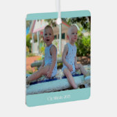 FOTO METAL Ornament met namen op de rug. (Voorkant Rechts)