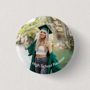 Foto middelbare school reünie familie reünie bedri ronde button 3,2 cm
