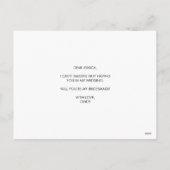 Foto: Mijn Bridesmaid-Kaart. Feestdagenkaart (Achterkant)