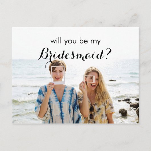 Foto: Mijn Bridesmaid-Kaart. Feestdagenkaart (Voorkant)