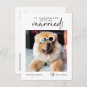 Foto Mijn mensen gaan trouwen behalve de datum Aankondigingskaart (Voorkant / Achterkant)