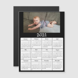 Foto Mini 2021 Kalender Magnetische Uitnodiging