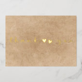 Foto minimaal modern script toevoegen Hartelijk da Folie Feestdagenkaart (Voorkant)