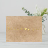 Foto minimaal modern script toevoegen Hartelijk da Folie Feestdagenkaart (Staand Voorkant)