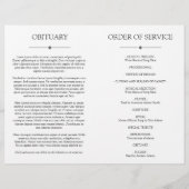 Foto Minimale viering van Life Begrafenisprogramma (Achterkant)