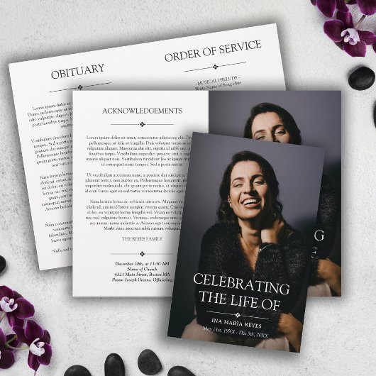 Foto Minimale viering van Life Begrafenisprogramma