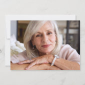 Foto minimalist Bereavement Funeral Bedankkaart (Achterkant)