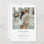 Foto Minimalist Bewaar de datum Kaart (Voorkant)