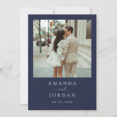 Foto Minimalist Bewaar de datum Kaart (Voorkant)