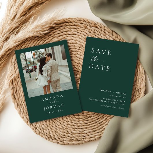 Foto Minimalist Bewaar de datum Kaart