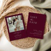 Foto Minimalist Bewaar de datum Kaart