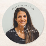 Foto minimalist Neem mijn Drink niet Ronde Kartonnen Onderzetter<br><div class="desc">Ontworpen om te coördineren met voor het Collectie van de Uitnodiging van het Pure Bieden. Klik op "Details" om meer informatie te wijzigen. Om de tekst te verplaatsen of de grootte, de doopvont, of de kleur te veranderen, klik "uitgeven gebruikend het Hulpmiddel van het Ontwerp". Uitzicht de verbinding van het...</div>