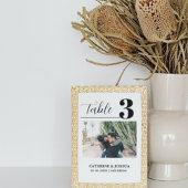 Foto minimalistisch Bruiloft decor Tafelnummer Kaa