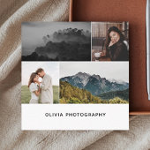 Foto Minimalistisch Modern Vierkante Visitekaartje