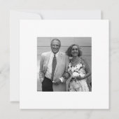 Foto minimalistisch zwart-wit 50ste Jubileum Kaart (Achterkant)