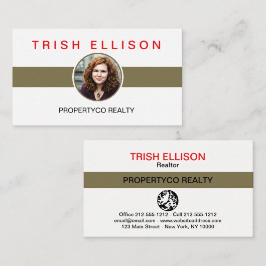 Foto: Minimalistische aangepaste Sjabloon Kaart (Voorkant / Achterkant)