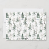 FOTO Minimalistische kerstboombegroeting Feestdagenkaart (Achterkant)