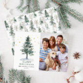 FOTO Minimalistische kerstboombegroeting Feestdagenkaart