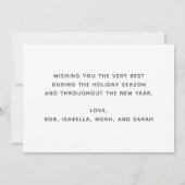 Foto Minimalistische Kerstkaart Aankondiging (Achterkant)