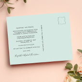 Foto Mint Weddenschappen Reception Save the Date Aankondigingskaart
