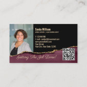 Foto Mobiele Notaris lening ondertekening monogram Visitekaartje (Achterkant)