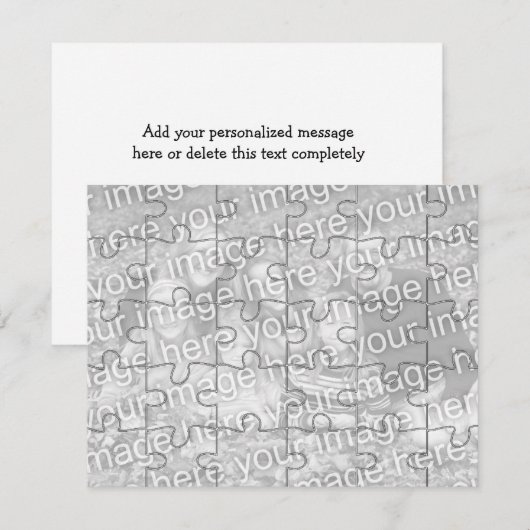  foto "Mock" Puzzle Kaart-30 stuks (Voorkant / Achterkant)