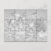  foto "Mock" Puzzle Post Card Briefkaart (Voorkant)