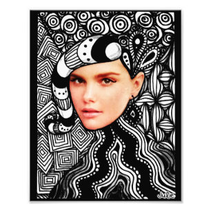 Foto mode Face Tangle Afdrukken Afdruk