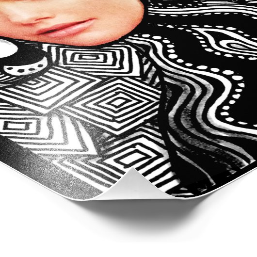 Foto mode Face Tangle Afdrukken Afdruk (Hoek)