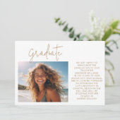 Foto Modern Afstuderen Afstuderen Aankondiging (Staand voorkant)