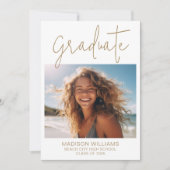 Foto Modern Afstuderen Afstuderen Aankondiging (Voorkant)