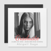 Foto Modern Afstuderen Magnetic Annountion (Voorkant / Achterkant)