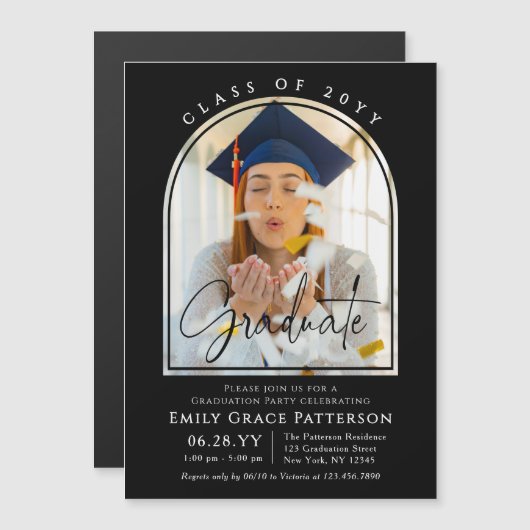 Foto Modern Arch Afstuderen Script Afstudeerfeest (Voorkant / Achterkant)