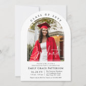 Foto Modern Arch Afstuderen Script Afstudeerfeest Kaart (Voorkant)