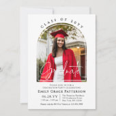 Foto Modern Arch Afstuderen Script Afstudeerfeest Kaart (Voorkant)