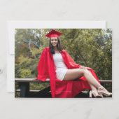 Foto Modern Arch Afstuderen Script Afstudeerfeest Kaart (Achterkant)