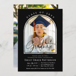 Foto Modern Arch Afstuderen Script Afstudeerfeest Kaart