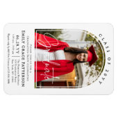 Foto Modern Arch Afstuderen Script Afstudeerfeest Magneet (Horizontaal)