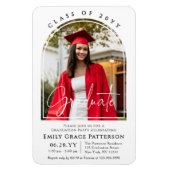 Foto Modern Arch Afstuderen Script Afstudeerfeest Magneet (Verticaal)