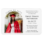 Foto Modern Arch Afstuderen Script Afstudeerfeest Magneet (Horizontaal)