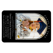 Foto Modern Arch Afstuderen Script Afstudeerfeest Magneet (Horizontaal)