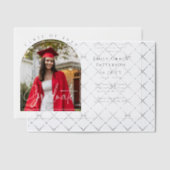 Foto Modern Arch Afstuderen Script Afstudeerfeest Vellum Uitnodigingen (Offset (Uitnodiging))