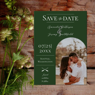 Foto Modern Arch   Emerald Green Save the Date