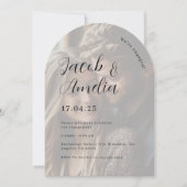 Foto Modern Arch Engagement Party Kaart (Voorkant)