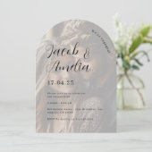 Foto Modern Arch Engagement Party Kaart (Staand voorkant)