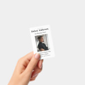 Foto modern beroep social media adres eenvoudig badge (Handheld)