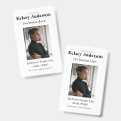 Foto modern beroep social media adres eenvoudig badge (Front & Back)